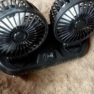 [XGoods] Kipas Angin Mobil DoubleFan Kipas Ganda Aksesoris Mobil 12V/24V Car Fan Kipas Dasbor Dua Kepala Simple