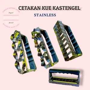 Cetakan Kue kering Kastengel Gagang plastik/Cetakan kue putri salju/Cetakan kue nastar stainless Kitchenware