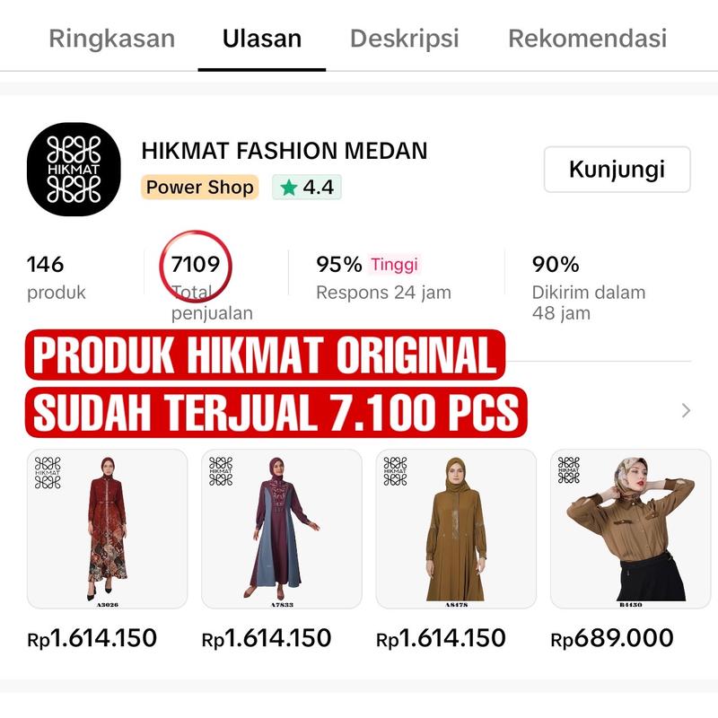 Product Introduction of ABAYA HIKMAT FASHION ORIGINAL A5544 32