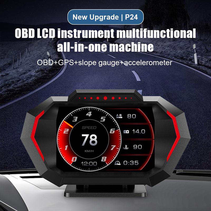 OBD + GPS HUD P24 Car OBD Head Up Display HUD on Board Computer ...
