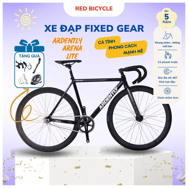 Xe Đạp Fixed Gear Ardently Arena Lite - Khung Nhôm 6069 Siêu Nhẹ- Phong Cách Thời Thượng