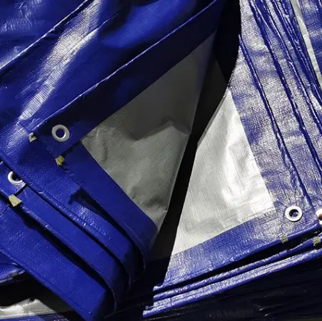 Terpal A5 2x3 Biru Silver | Terpal Tenda warung | Terpal Truck | Camping Outdoor waterproof 1