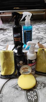 Product Review of Jacks Paket Ampuh ( Perawatan Mobil Efektif Hilangkan Jamur Kaca dan Pelindung Kaca Mobil ) All Varian 250 ML Spons dan Kain Microfiber from t**y 0