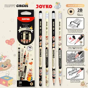 JOYKO Pencil Pensil P-8154 2B 1 Box 12 Pcs Happy Circus