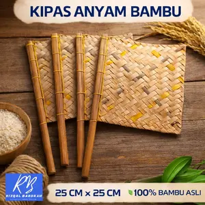 kipas anyaman bambu tradisional / Kipas Sate