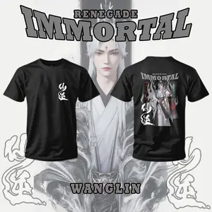 XIAOXIAO - Kaos Wanglin2 Renegade Immortal / Cotton Combed 24s / Baju Donghua / Kaos Donghua Kaos Distro Terbaru Pria Wanita Unisex Kaos Anime Kaos Murah