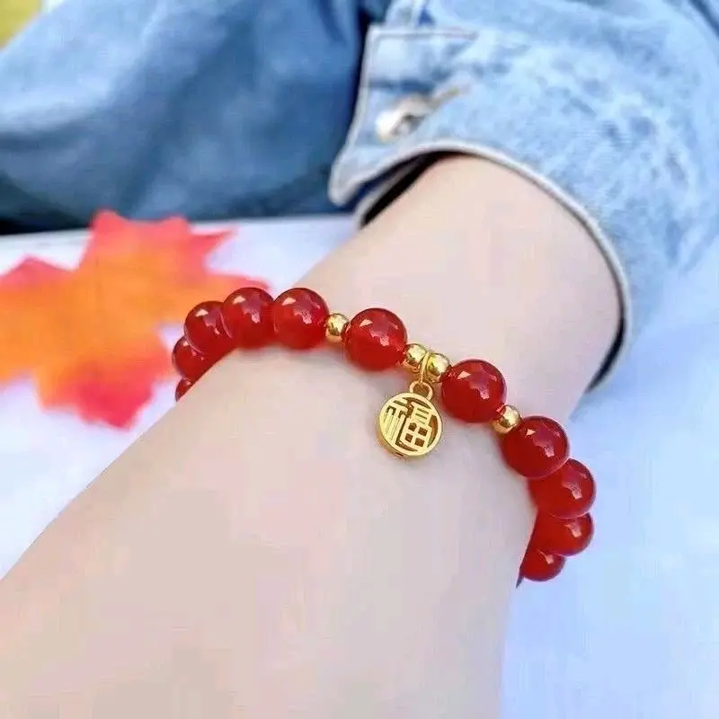 Gelang Giok Asli Gelang Giok Keberuntungan Manik Manik Gelang Batu Giok Gelang Untuk Anak-anak dan Dewasa 6