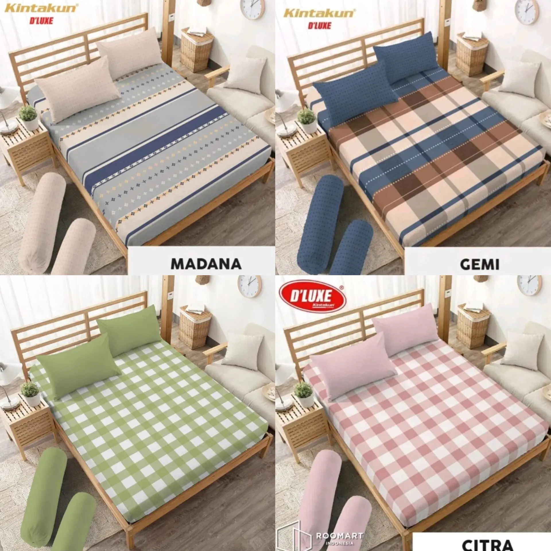 SEPRAI JUMBO UKURAN 240X200X30 CM MOTIF KOTAK KOTAK BAHAN EMBOS sprei sprei labubu