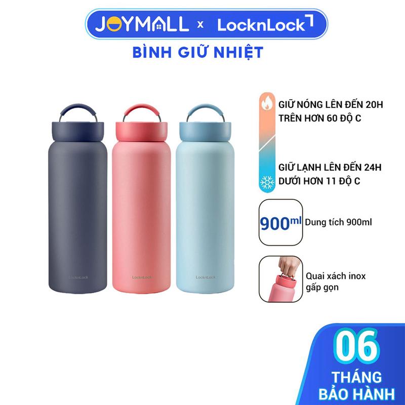 Bình Giữ Nhiệt LocknLock Jumbo Tumbler 900ml LHC4300, , Có Quai Xách Inox,Giữ Nhiệt 24h - JoyMall