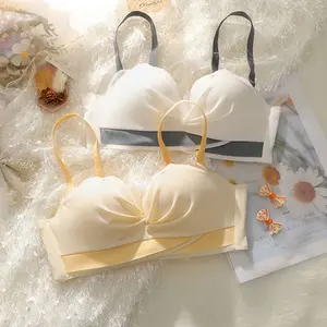 JD140 Bra Pakaian Dalam Wanita V Cross Tanpa Kawat Best Seller BH Busa Tebal Premium