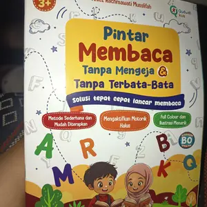 Buku Ceria Pintar Membaca Tanpa Mengeja & Tanpa Terbata-Bata Solusi Cepat Membaca || Buku Aktivitas Anak TK || Buku Lancar Membaca