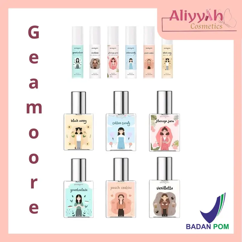 GEAMOORE PARFUM ADDICTED SERIES SPRAY 15ML | ROLL ON 5ML | Perfume Wanita Varian 0