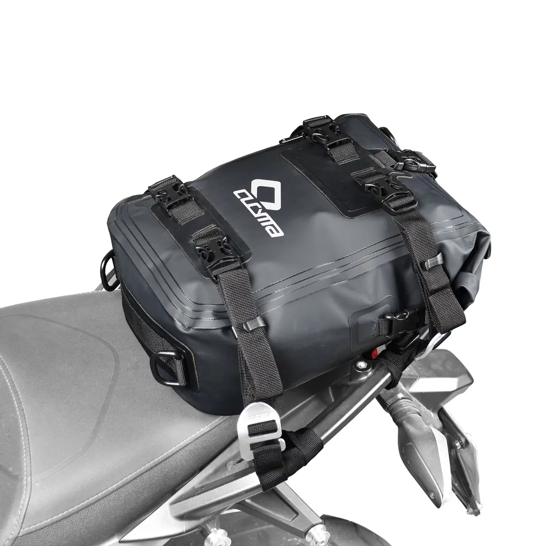 CB-880122 100% TPU Waterproof Motorcycle Tail Bag – Motorcycle Rear Seat Bag with Roll Top, Available in 10L, 20L, 30L Capacities for Dry Storage, Ideal for Long Rides