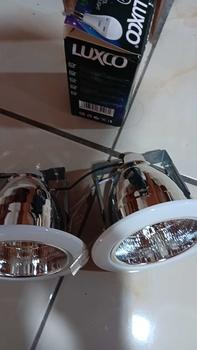 Product Review of [COD] Downlight/Corong Lampu Downlight Termurah!! Merk Vosco Original 3.5 Inch , 4 Inch DAN 5 Inch (Tinggi Fitting Dapat Di Stel) E27 Bulat / Lampu Plafon material Chrome FREE ONGKIR from 🌀**D 1
