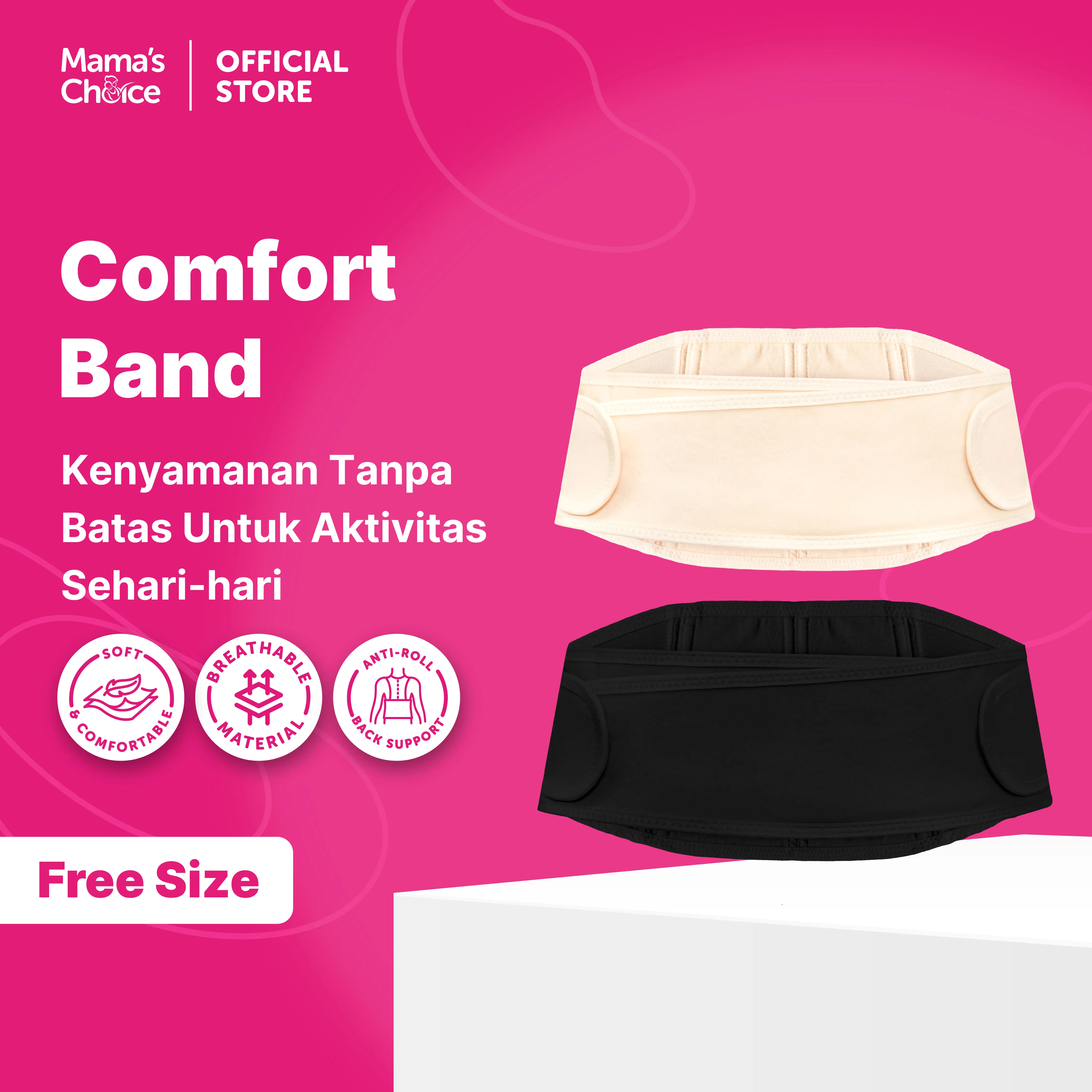 Mama's Choice Comfort Band | Korset Breathable untuk Beraktivitas Setiap Hari