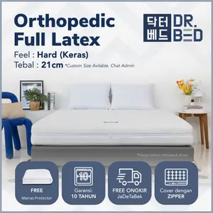Kasur Kesehatan Full Latex Orthopedic DR.BED uk. 160 x 200 x 21 cm - uk 140 x 200 x21cm
