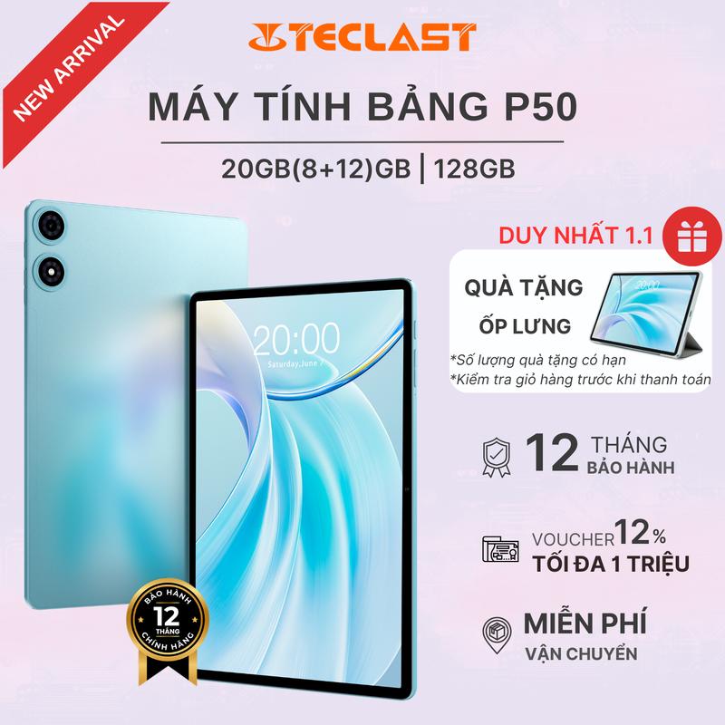   HÀNG MỚI VỀ  Máy tính bảng Teclast P50 20GB 8+12  128GB | HD 11" | Android 15 | Pin 7000mAh - Bảo hành 12 tháng 