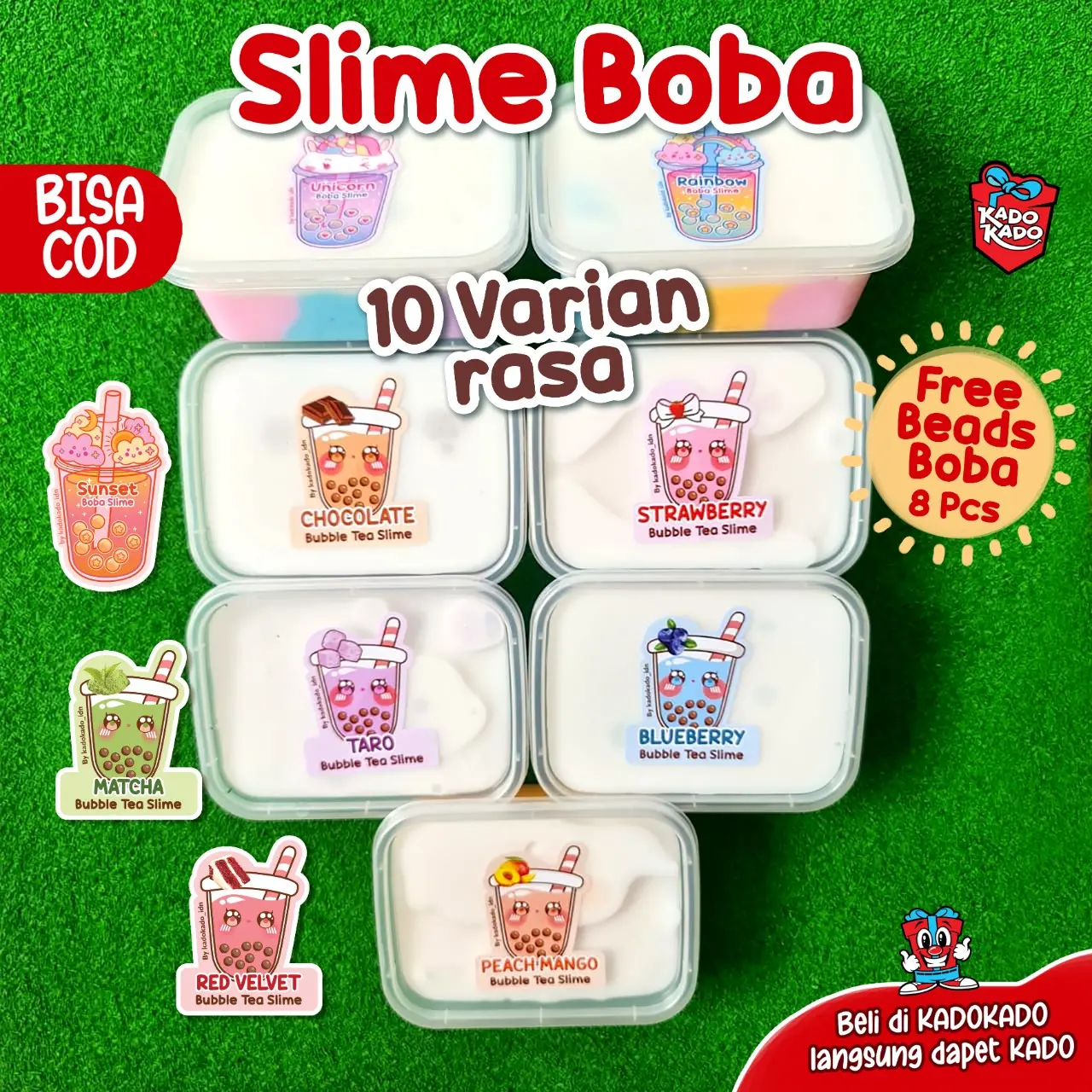 Boba Slime 200grm base tofu by kado.idn