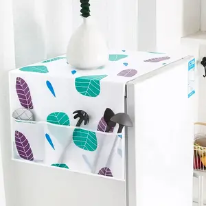Alas Taplak Kulkas Cover Mesin cuci Sarung Kulkas Waterproof Taplak Storage Refrigirator Penutup Kulkas