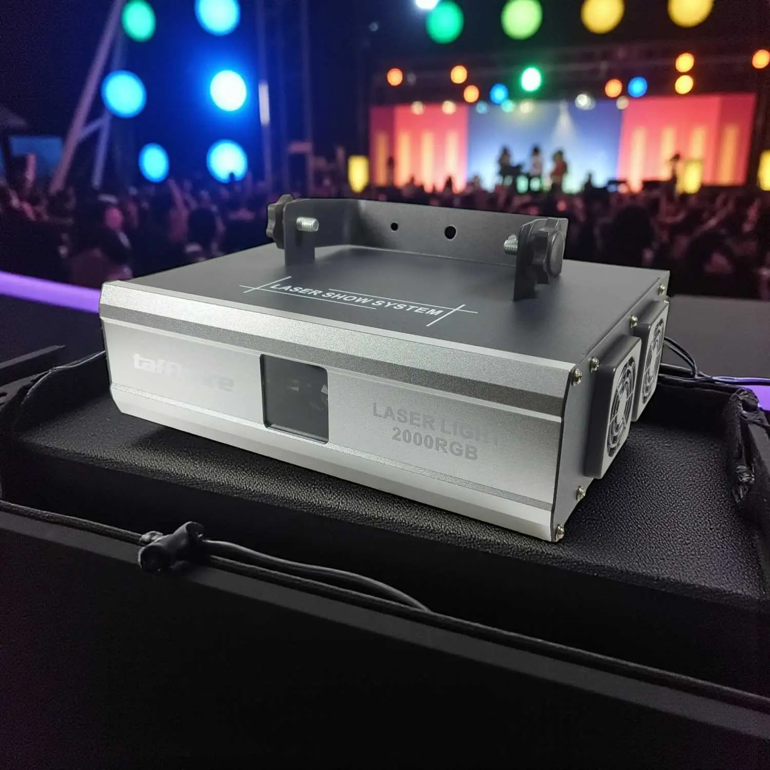 Lampu Proyektor Laser Panggung Light DMX LED RGB dengan Sensor Suara & Remote Control untuk Lighting Panggung dan Karaoke