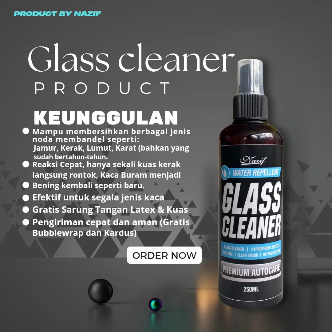 PEMBERSIH KACA MOBIL AQUARIUM GLASS CLEANER