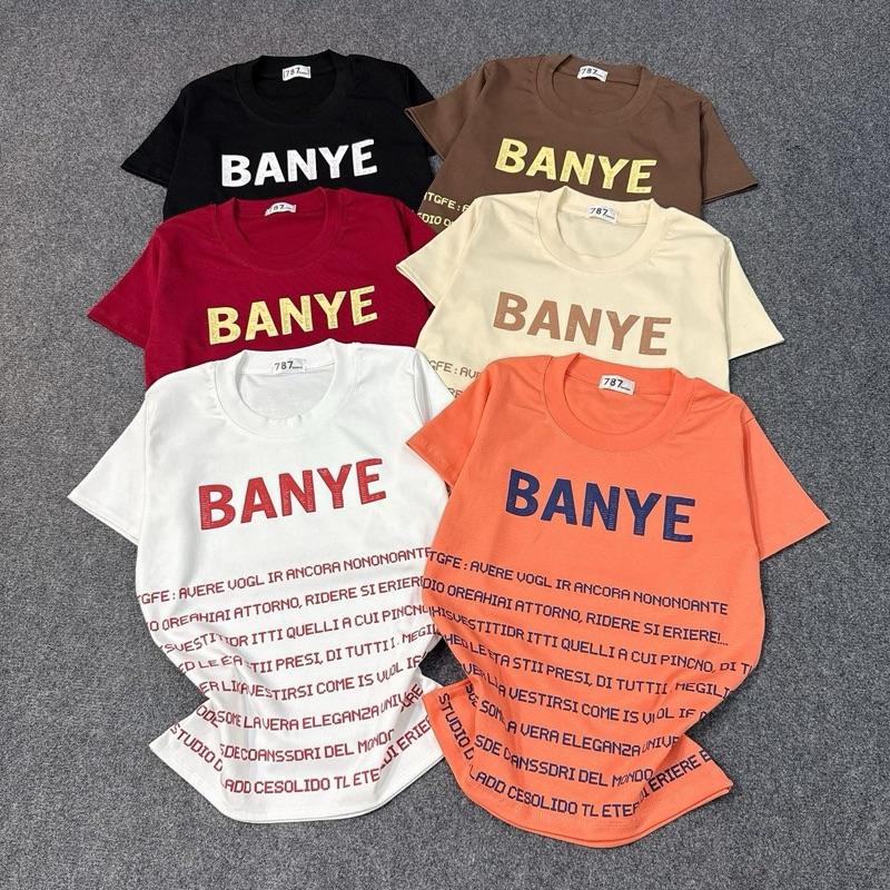  232_Áo thun nữ  FOM VỪA  Banye tay ngắn chữ xinh 