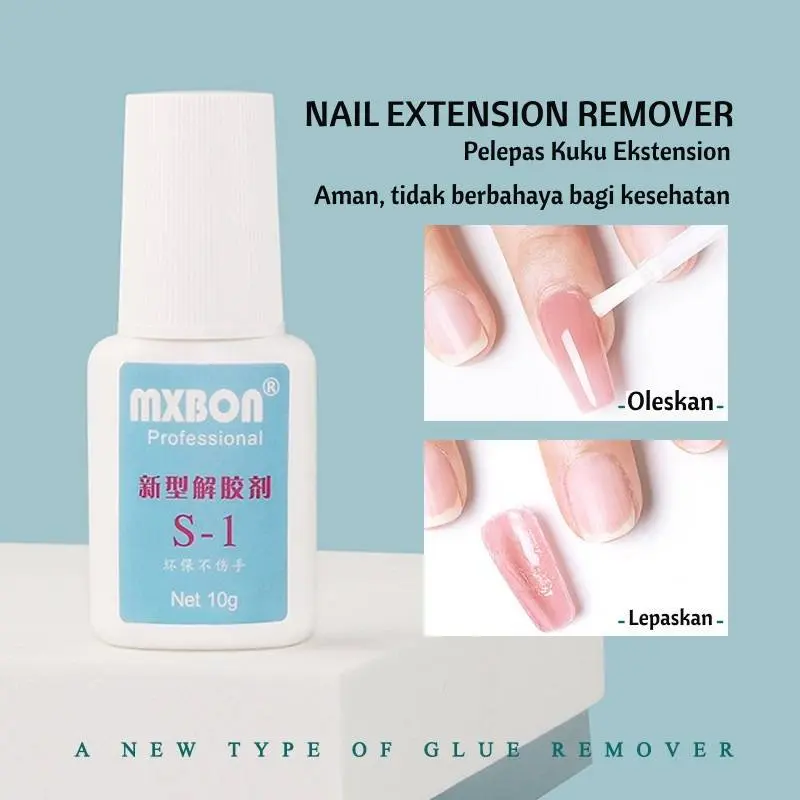MXBON Nail Glue Lem Kuku Palsu Tahan Lama Lem Kupal Lem Aksesoris Super kuat dan tahan lama Manicure Pedicure Art Art kuku palsu dan lem 3