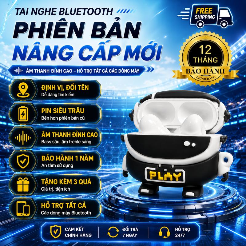 ( PROGEN 94 Hàng Xịn ) Tai Nghe Bluetooth Pro Phiên Bản Nâng Cấp Hỗ Trợ Mọi Dòng Máy Bảo Hành 1 Năm, Định Vị Đổi Tên, Chống Ồn Chủ Động mã BF5