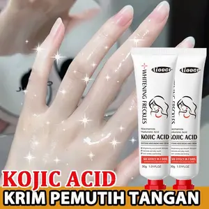 Krim Tangan Pemutih Kojic Acid Hand Cream Tangan Keriput dan Kasar 30gr Melembabkan dan Memperbaiki Kulit Serum Tangan Drying Anti Cracking Anti Rough Vitamin E Moisturizing hands Tidak Berminyak Anti Kering Anti penuaan handcream Whitening Tangan halus