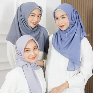 JasmineJilbab - 35 WARNA TERLENGKAP Square Segiempat Hijab Voal Paris Premium Nyaman Muslim Kerudung