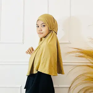 AKFAS HIJAB - Hijab Tali Langsung Pakai Bahan Jersey Premium Adem dan Lembut | Kerudung Tali Polos Modis Muslimah Daily