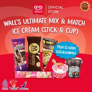 Wall's Ultimate Mix & Match Ice Cream (Stick & Cup) - Es Krim / Ice Cream Magnum Cornetto Feast Populaire Paddle Pop