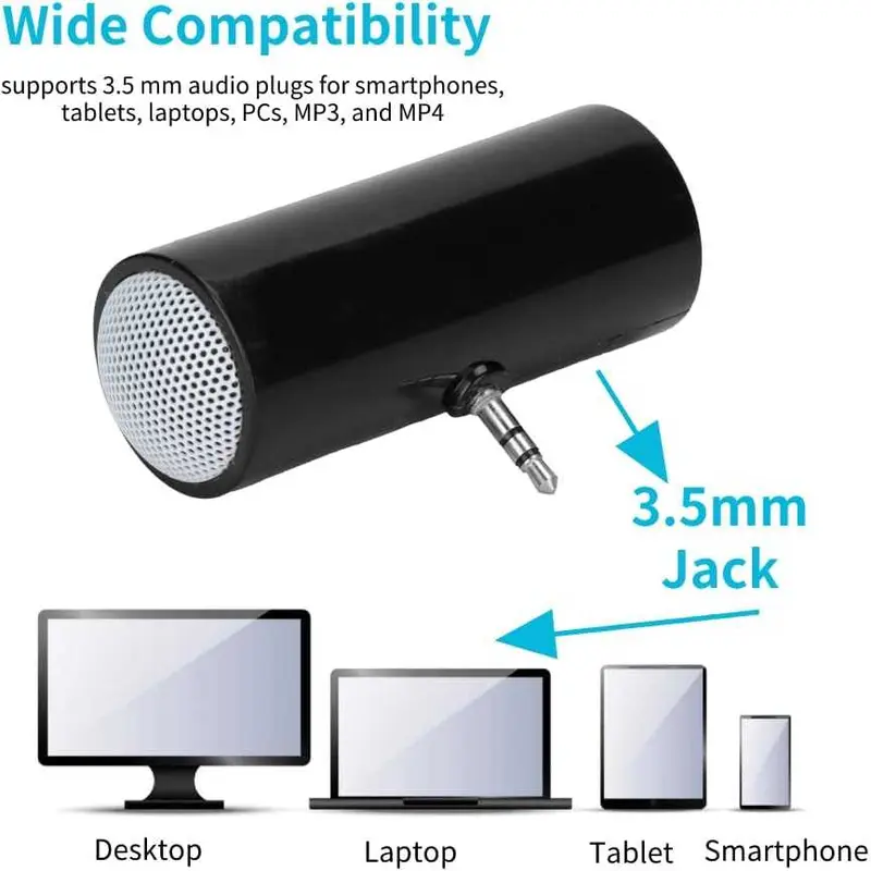 Centechia Mini Portable Stereo Active Speaker 3.5mm for Smartphone - DN828 4