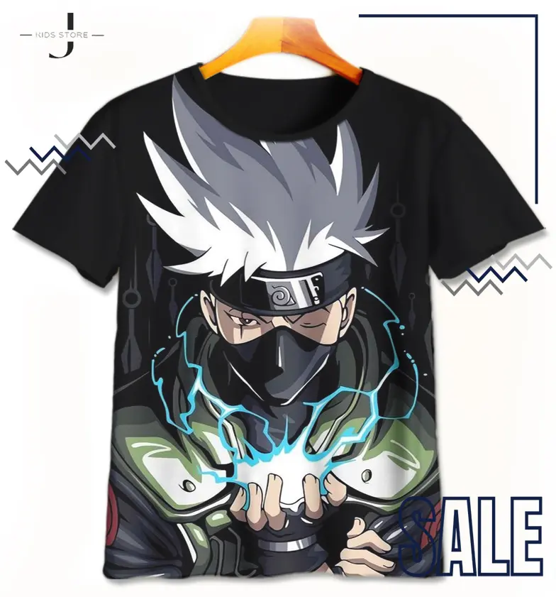 Kaos Anak Hatake Kakashi Sensei Naruto Kakashi-1-designWD Baju Anak Anime Umakuka - JKids Store