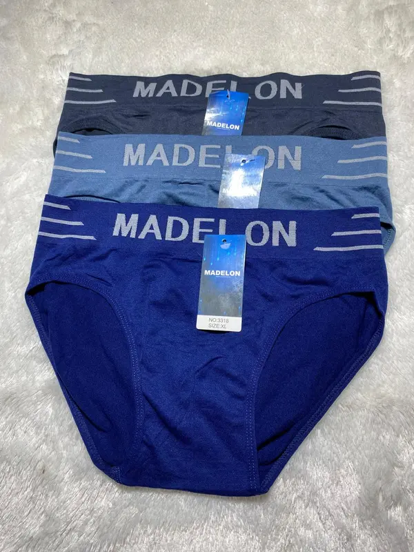 PROMO 3-6 PCS,CELANA DALAM PRIA SEGITIGA,KATUN RAJUT,SEAMLES,ADEM,NYAMAN Kotak Dewasa Karet Cowok Boxer Pendek 2