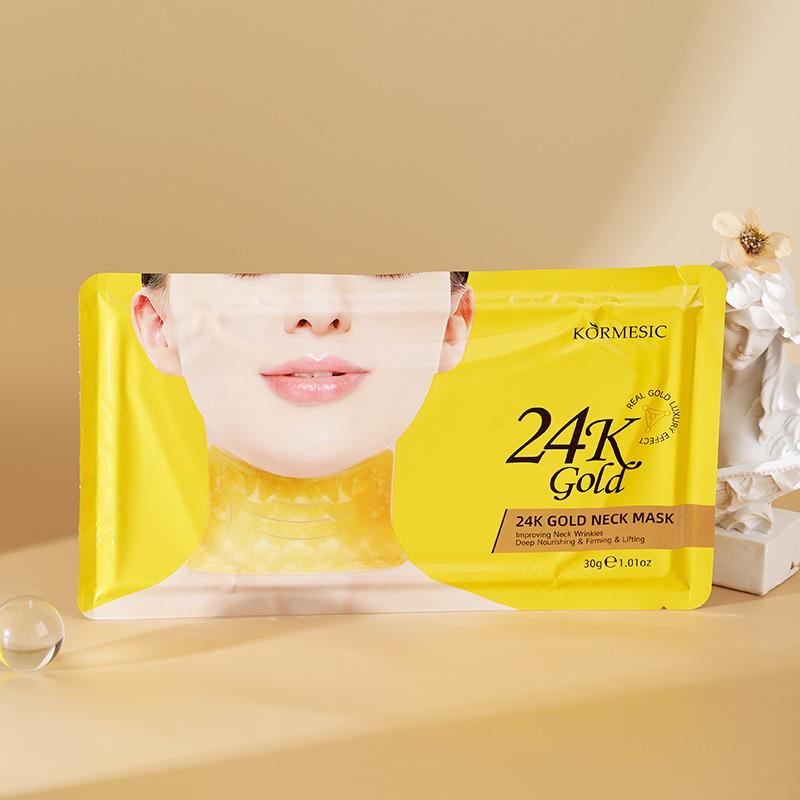 Product Introduction of KORMESIC24K Gold Essence Moisturizing Neck Mask 5 pieces 4