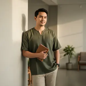 Baju Koko Adam Bianca Pria/Dewasa Original