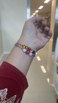 Product Review of April Gallery - Paket 3 Gelang Tridatu Mantra Panca Rose Cinta Perempuan Laki-laki Batu Aksesoris Benang Putih Bracelet from 🖤**🖤 2