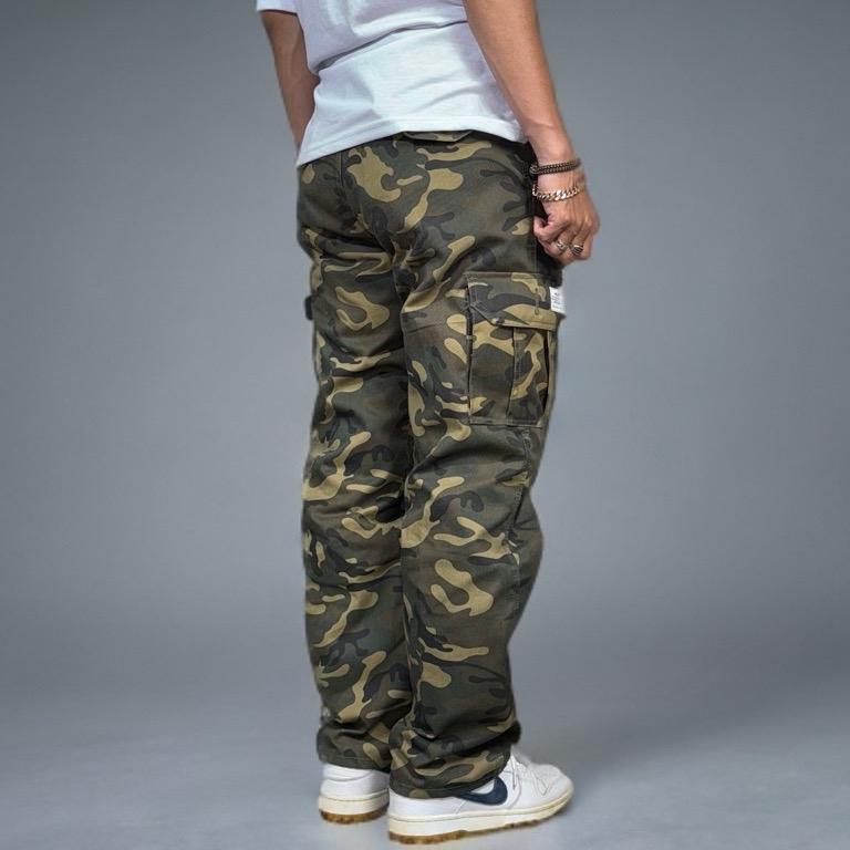 GEVAR Cargo Pants Camo Loreng Regular Fit Celana Motif Twill Panjang Pria 4