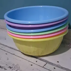 Baskom Kristal Uk 28 Isi 6 Pcs Warna Cerah untuk Kebutuhan Rumah Tangga