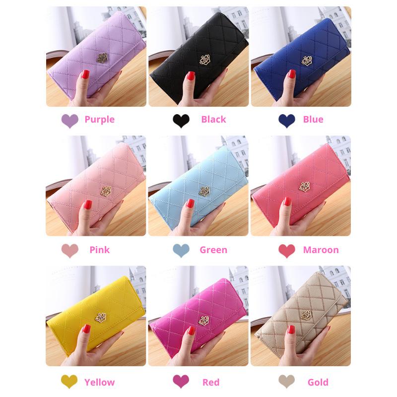 Product Introduction of DROPASSIST 1019 READY STOCK Women long Korean style zipper small fresh crown student multifunctional purse wallet dompet wanita 42
