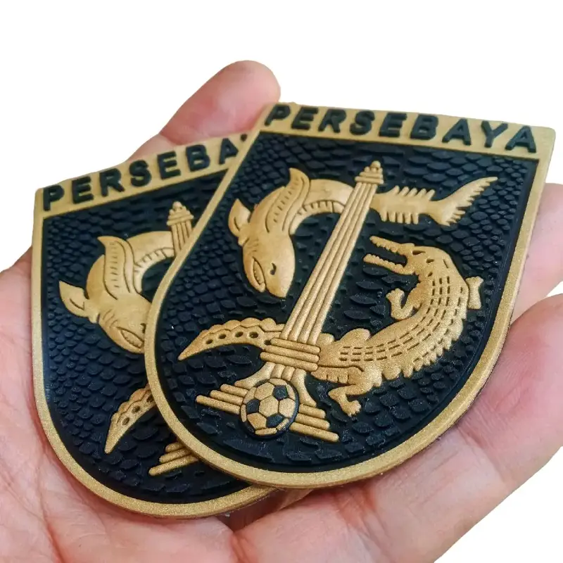 logo persebaya gold rubber timbul 0