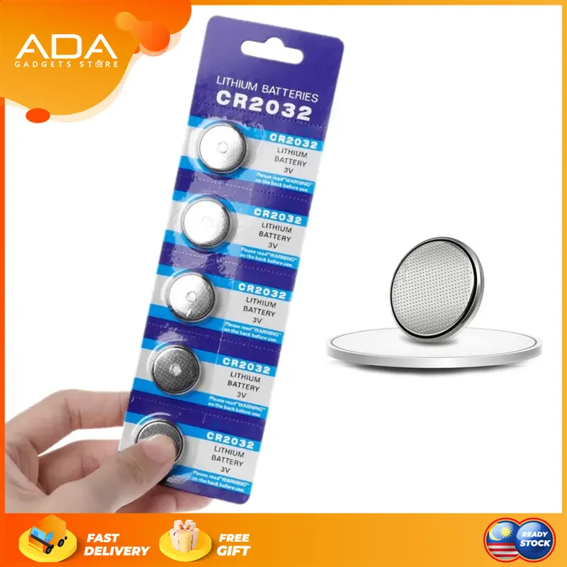 1PC BATTERY CR2032 3V LITHIUM BUTTON CELL REMOTE BATERI KECI - TikTok ...