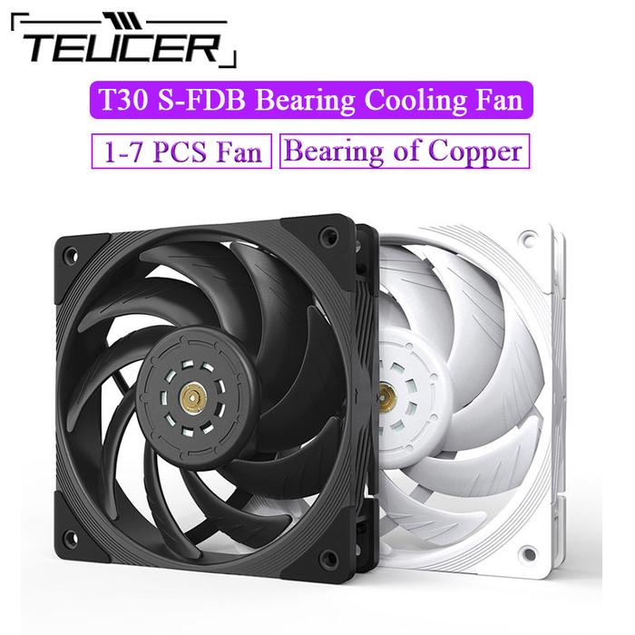 Jual TEUCER T30 CPU Cooler Fan 2150RPM 4PIN PWM 12cm Computer Case ...