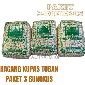 kacang kupas 3 bungkus kemasan +- 250 gram