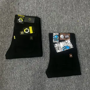 Celana jeans panjang pria hitam pekat naomi INSECT slimpit 27-38 Nyaman Slimfit