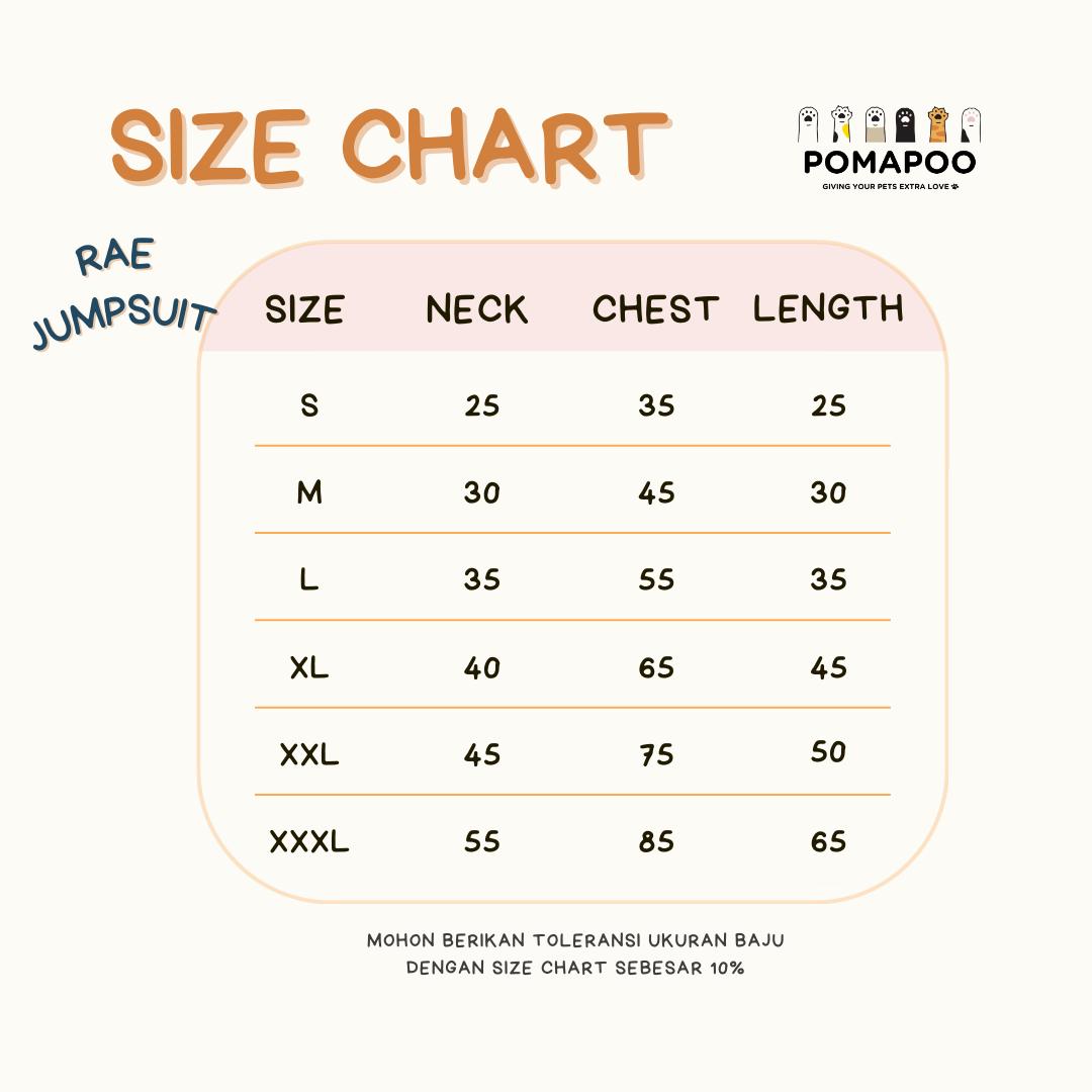 POMAPOO - Baju Kucing dan Baju Anjing Rae Jumpsuit