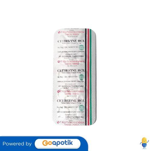 CETIRIZINE NULAB 10 MG STRIP 10 TABLET