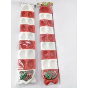 Congklak Susun MERAH PUTIH - Kewuk Plastik - Mainan Edukasi Tradisional