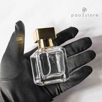 Jual Botol Parfum 50ml Kaca Kotak Tebal Clear - Refillable Putar Drat ...
